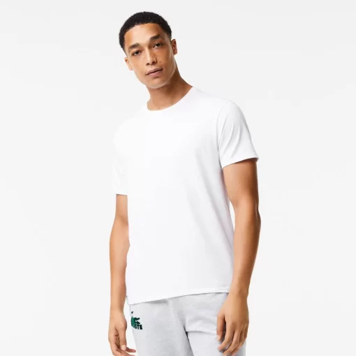 Lacoste Unterwäsche & Loungewear>Herren-Rundhals-Shirt Aus Baumwolle Im 3Er-Pack Weis / Heidekraut Grau / Schwarz Bxy