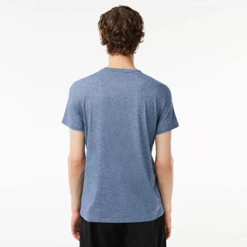 Lacoste T-Shirts>Herren-Rundhals-Shirt Aus Pima-Baumwolljersey Heidekraut Blau 1Gf