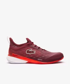 Lacoste Tennis>Herren-Schuhe Ag-Lt23 Ultra Fur Sandplatz Burgundy/Orange Bg8