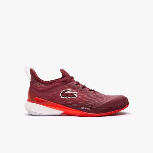 Lacoste Tennis>Herren-Schuhe Ag-Lt23 Ultra Fur Sandplatz Burgundy/Orange Bg8