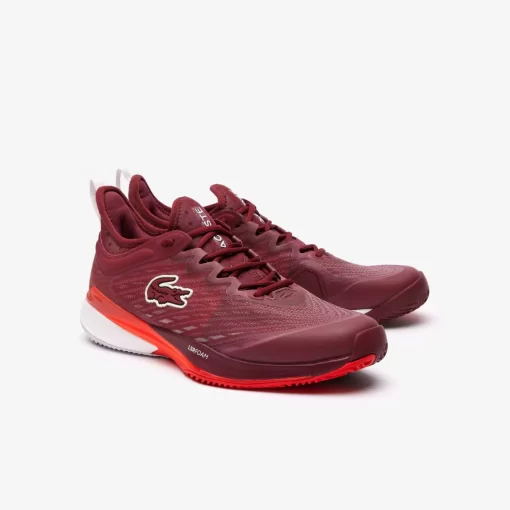 Lacoste Tennis>Herren-Schuhe Ag-Lt23 Ultra Fur Sandplatz Burgundy/Orange Bg8