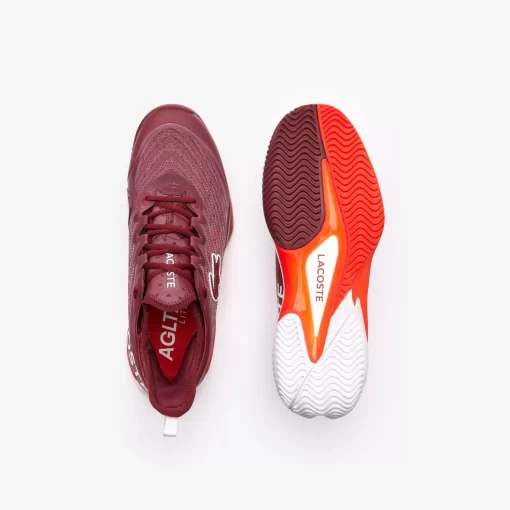 Lacoste Tennis>Herren-Schuhe Ag-Lt23 Ultra Fur Sandplatz Burgundy/Orange Bg8