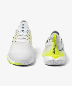 Lacoste Tennis>Herren-Schuhe Ag-Lt23 Lite Aus Textil Wht/Ylw V05