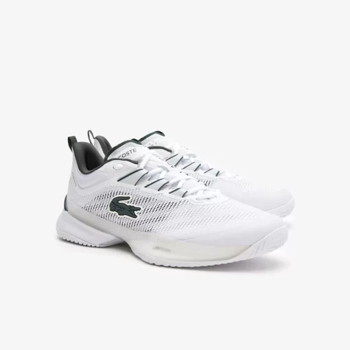 Lacoste Tennis>Herren-Schuhe Ag-Lt23 Ultra Aus Textil White/Dark Green 1R5