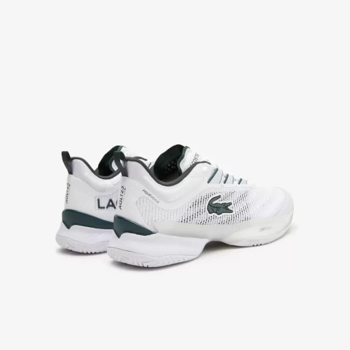 Lacoste Tennis>Herren-Schuhe Ag-Lt23 Ultra Aus Textil White/Dark Green 1R5