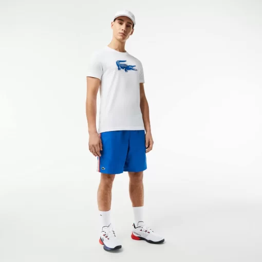 Lacoste Tennis>Herren-Schuhe Ag-Lt23 Ultra Aus Textil Wht/Red/Nvy 394