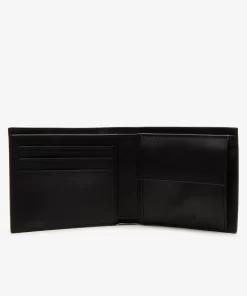 Lacoste Geldbörsen & Kleinlederwaren>Herren-Set Fitzgerald Leder-Brieftasche Und Kartenetui Black 000