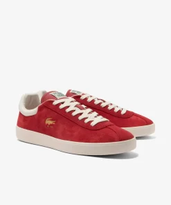 Lacoste Sneakers>Herren-Sneaker Baseshot Aus Premium-Veloursleder Red/Off Wht 262