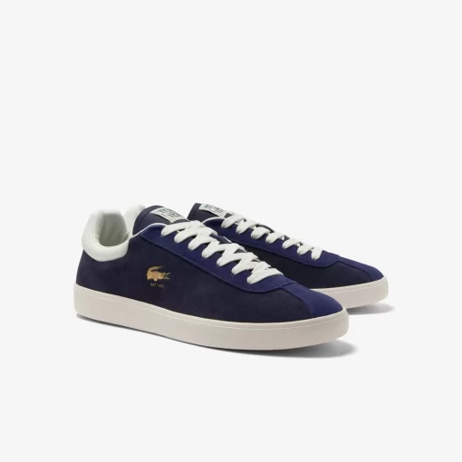 Lacoste Sneakers>Herren-Sneaker Baseshot Aus Premium-Veloursleder Nvy/Off Wht J18