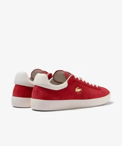 Lacoste Sneakers>Herren-Sneaker Baseshot Aus Premium-Veloursleder Red/Off Wht 262