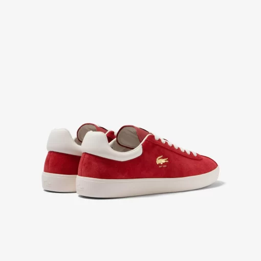 Lacoste Sneakers>Herren-Sneaker Baseshot Aus Premium-Veloursleder Red/Off Wht 262