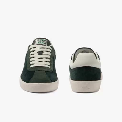 Lacoste Sneakers>Herren-Sneaker Baseshot Aus Premium-Veloursleder Dk Grn/Off Wht 1X3