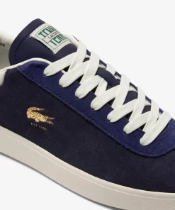 Lacoste Sneakers>Herren-Sneaker Baseshot Aus Premium-Veloursleder Nvy/Off Wht J18