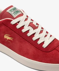 Lacoste Sneakers>Herren-Sneaker Baseshot Aus Premium-Veloursleder Red/Off Wht 262