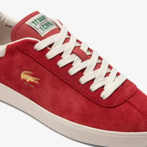 Lacoste Sneakers>Herren-Sneaker Baseshot Aus Premium-Veloursleder Red/Off Wht 262