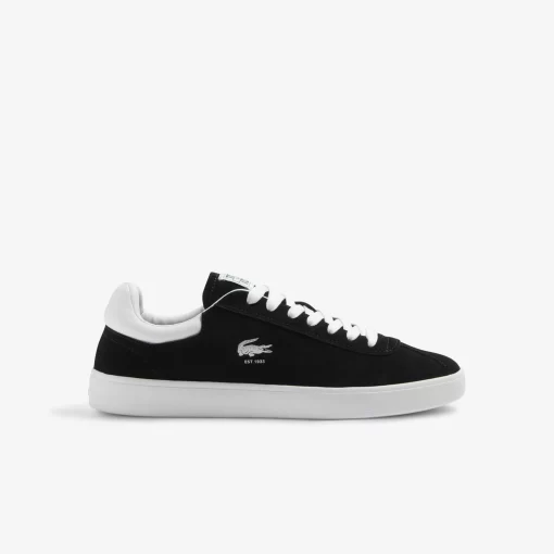 Lacoste Sneakers>Herren-Sneaker Baseshot Aus Veloursleder Black White 312