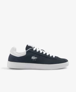 Lacoste Sneakers>Herren-Sneaker Baseshot Aus Veloursleder Marineblau Weis 092