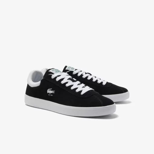 Lacoste Sneakers>Herren-Sneaker Baseshot Aus Veloursleder Black White 312