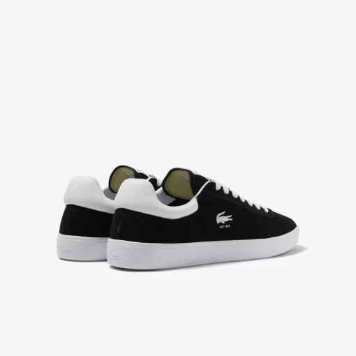 Lacoste Sneakers>Herren-Sneaker Baseshot Aus Veloursleder Black White 312