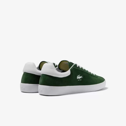 Lacoste Sneakers>Herren-Sneaker Baseshot Aus Veloursleder Dk Grn/Wht 2D2