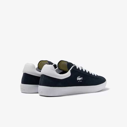 Lacoste Sneakers>Herren-Sneaker Baseshot Aus Veloursleder Marineblau Weis 092