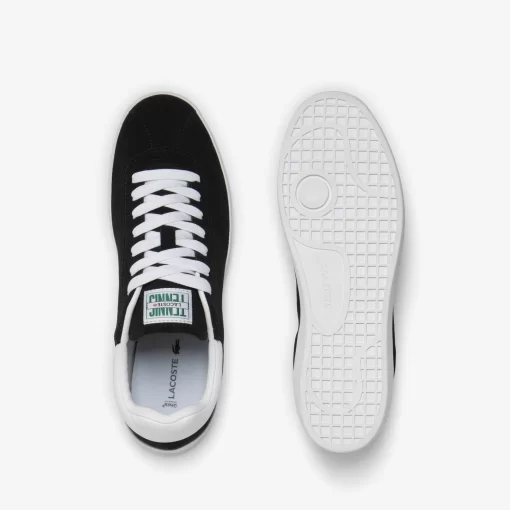 Lacoste Sneakers>Herren-Sneaker Baseshot Aus Veloursleder Black White 312