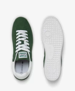 Lacoste Sneakers>Herren-Sneaker Baseshot Aus Veloursleder Dk Grn/Wht 2D2