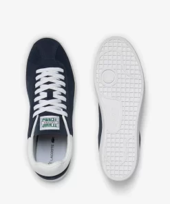 Lacoste Sneakers>Herren-Sneaker Baseshot Aus Veloursleder Marineblau Weis 092