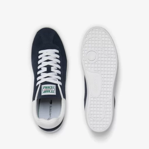 Lacoste Sneakers>Herren-Sneaker Baseshot Aus Veloursleder Marineblau Weis 092