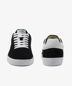 Lacoste Sneakers>Herren-Sneaker Baseshot Aus Veloursleder Black White 312