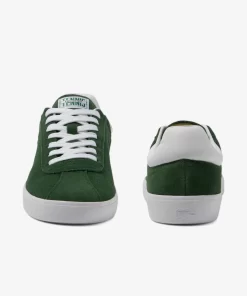 Lacoste Sneakers>Herren-Sneaker Baseshot Aus Veloursleder Dk Grn/Wht 2D2