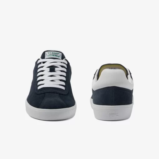 Lacoste Sneakers>Herren-Sneaker Baseshot Aus Veloursleder Marineblau Weis 092