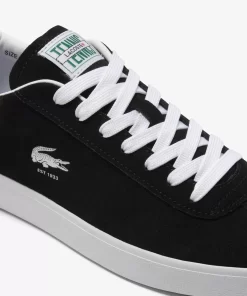 Lacoste Sneakers>Herren-Sneaker Baseshot Aus Veloursleder Black White 312