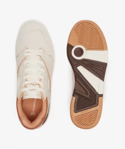 Lacoste Sneakers>Herren-Sneaker Lineshot Aus Leder Mit Kontrast-Akzenten Off Wht/Lt Brw 2R2