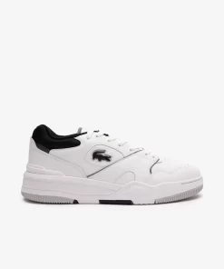 Lacoste Sneakers>Herren-Sneaker Lineshot Aus Leder Mit Kontrast-Schuhkragen White/Black 147