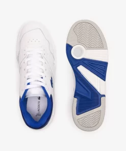 Lacoste Sneakers>Herren-Sneaker Lineshot Aus Leder Mit Kontrast-Schuhkragen Wht/Blue 080