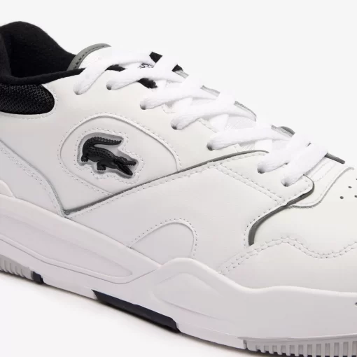 Lacoste Sneakers>Herren-Sneaker Lineshot Aus Leder Mit Kontrast-Schuhkragen White/Black 147