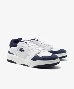 Lacoste Sneakers>Herren-Sneaker Lineshot Aus Leder Mit Mesh-Schuhkragen White / Navy 042