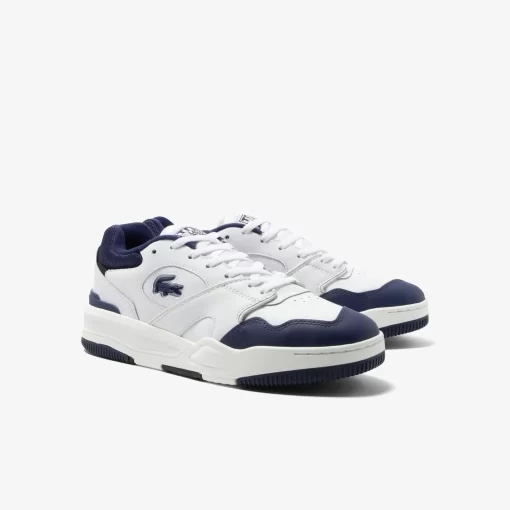 Lacoste Sneakers>Herren-Sneaker Lineshot Aus Leder Mit Mesh-Schuhkragen White / Navy 042