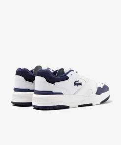 Lacoste Sneakers>Herren-Sneaker Lineshot Aus Leder Mit Mesh-Schuhkragen White / Navy 042