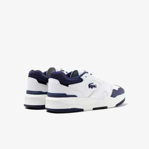 Lacoste Sneakers>Herren-Sneaker Lineshot Aus Leder Mit Mesh-Schuhkragen White / Navy 042