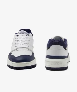 Lacoste Sneakers>Herren-Sneaker Lineshot Aus Leder Mit Mesh-Schuhkragen White / Navy 042