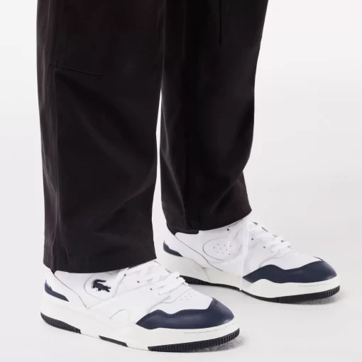 Lacoste Sneakers>Herren-Sneaker Lineshot Aus Leder Mit Mesh-Schuhkragen White / Navy 042