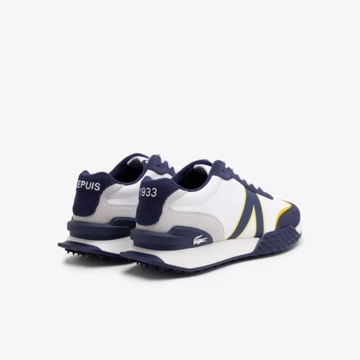 Lacoste Sneakers>Herren-Sneaker L-Spin Deluxe Aus Leder Und Kord White / Navy 042