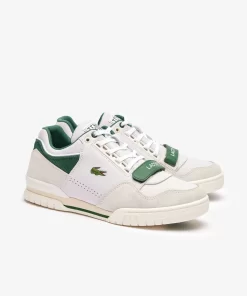 Lacoste Sneakers>Herren-Sneaker Missouri Aus Leder Off Wht/Dk Grn 1Y5