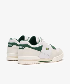 Lacoste Sneakers>Herren-Sneaker Missouri Aus Leder Off Wht/Dk Grn 1Y5