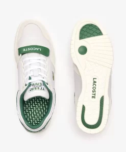 Lacoste Sneakers>Herren-Sneaker Missouri Aus Leder Off Wht/Dk Grn 1Y5