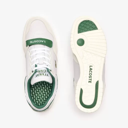 Lacoste Sneakers>Herren-Sneaker Missouri Aus Leder Off Wht/Dk Grn 1Y5