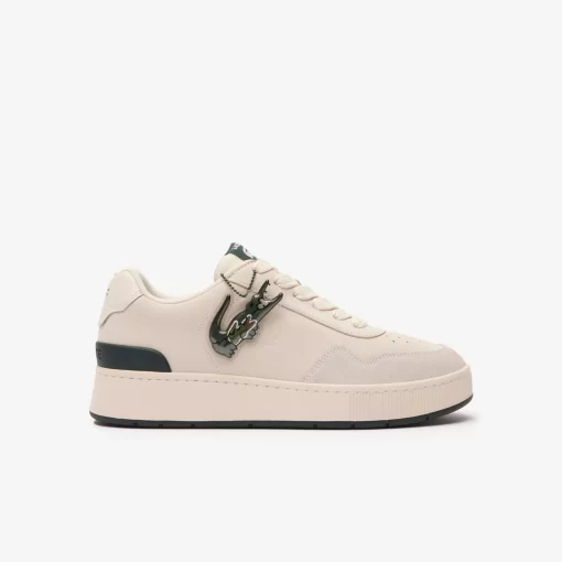 Lacoste Sneakers>Herren-Sneakers Ace Clip Aus Leder Off Wht/Dk Grn 1Y5