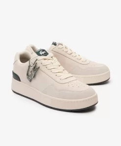 Lacoste Sneakers>Herren-Sneakers Ace Clip Aus Leder Off Wht/Dk Grn 1Y5